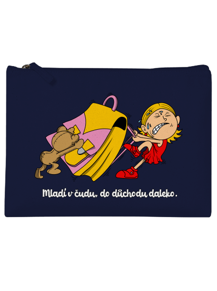 Školačka taštička French Navy