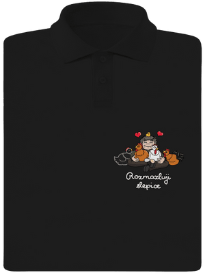 Rozmazluji slepice pánská polokošile Black
