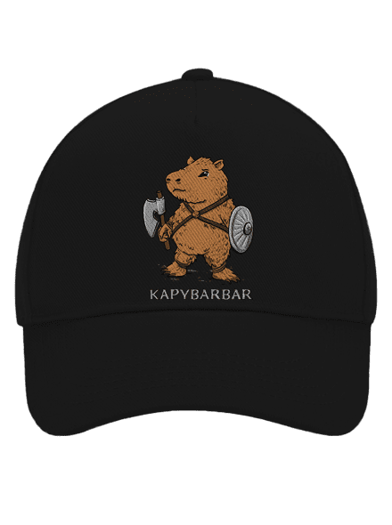 Kapybarbar kšiltovka baseballka Black