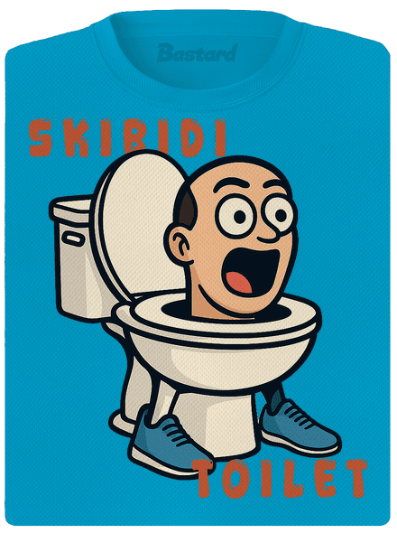 Skibidi Toilet dámské sportovní tričko Blue Atol
