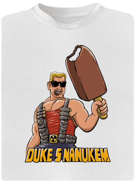 Duke s nanukem dětské sportovní tričko White