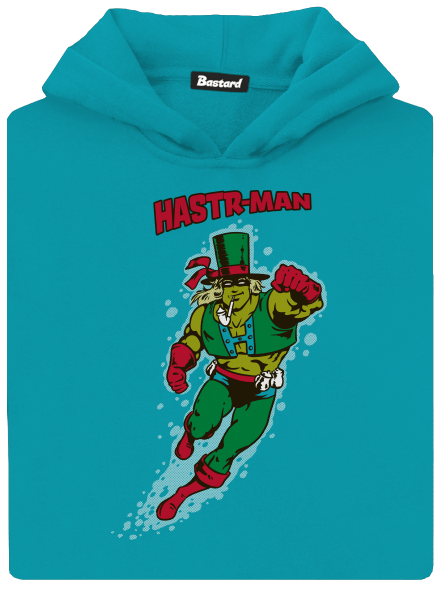 Hastrman dětská mikina klokanka Hawaiian Blue