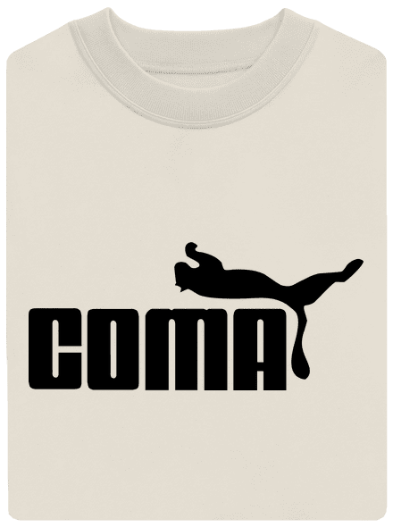 Coma unisex mikina bez kapuce Off White