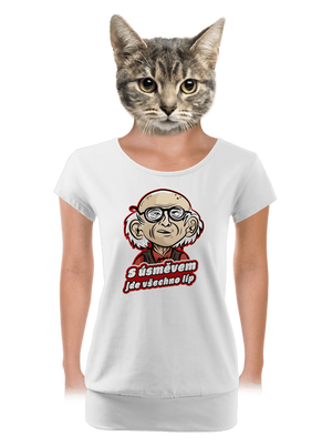 dámské tričko s lemem