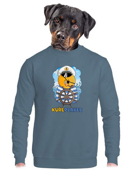 Kuřeplavec unisex mikina bez kapuce Nordic Blue