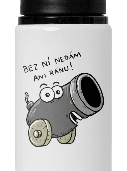 Dělo a koule lahev na vodu White