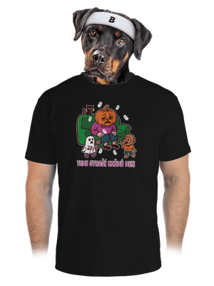 Tady straší každý den pánské sportovní tričko Black