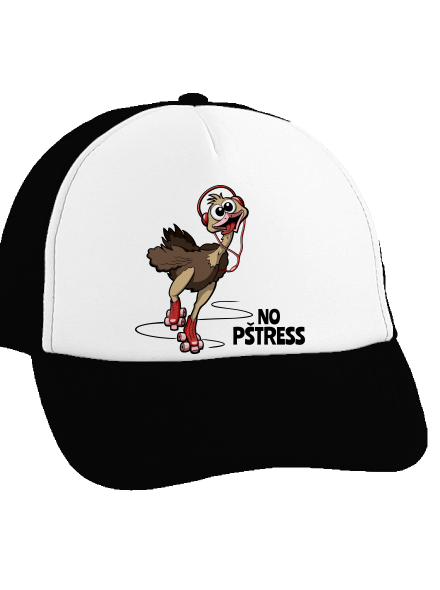 No pštress kšiltovka truckerka Black cap