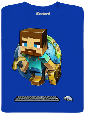 B17: Minecraft dětské tričko Royal Blue