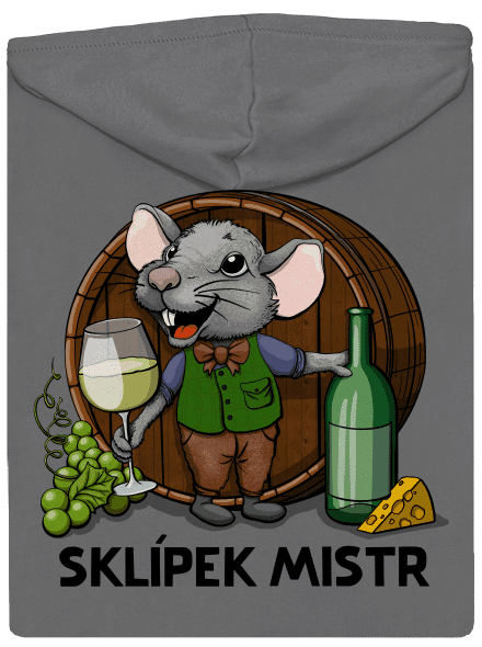 Sklípek mistr dámská mikina na zip Steel Gray