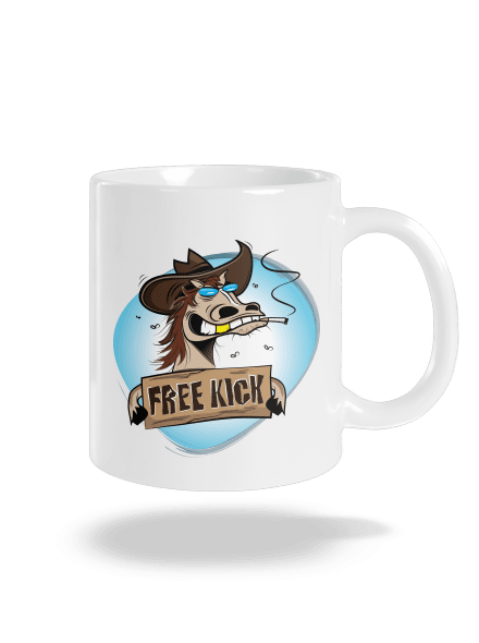 Free kick klasický hrnek White