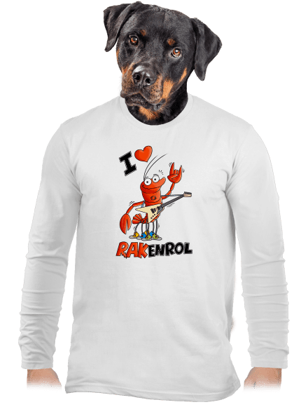 Rakenrol pánské dlouhý rukáv White