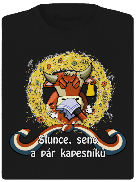 Slunce, seno a pár kapesníků dámské sportovní tričko Black
