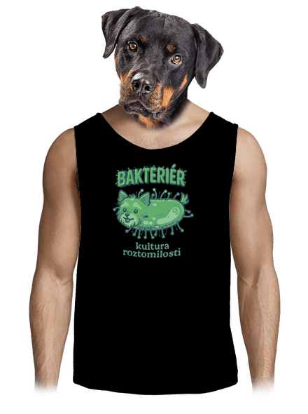 Bakteriér pánské tílko Black