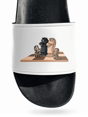 Šachová rodina pantofle White