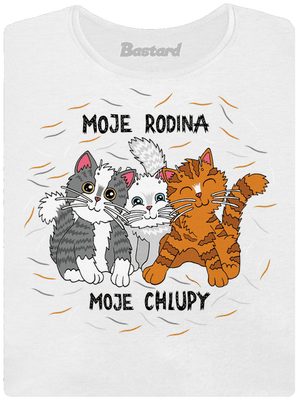 Moje rodina dámské tričko s lemem White
