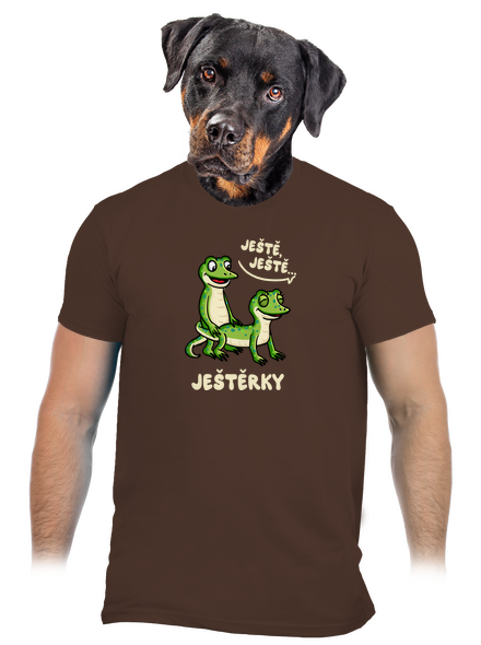 Ještě, ještě pánské tričko Brown