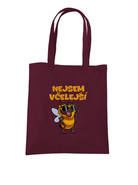 Nejsem včelejší taška Burgundy