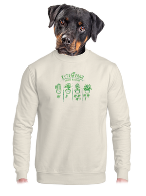 unisex mikina bez kapuce