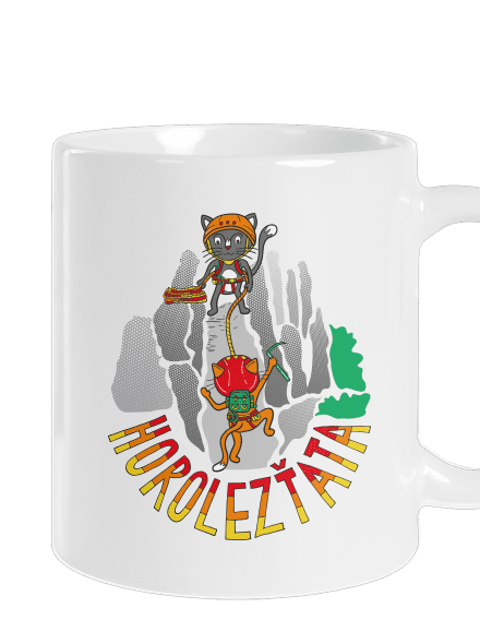 Horolezťata klasický hrnek White