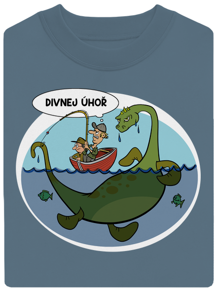 Divný úhoř unisex mikina bez kapuce Nordic Blue