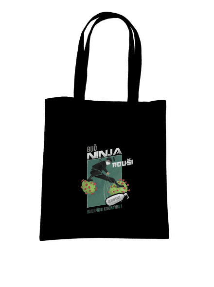 Ninja v rouši taška Black