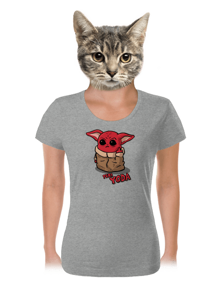 Peri Yoda dámské tričko Dark Gray Melange