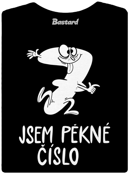 Jsem pěkné číslo dámské tričko s lemem Black