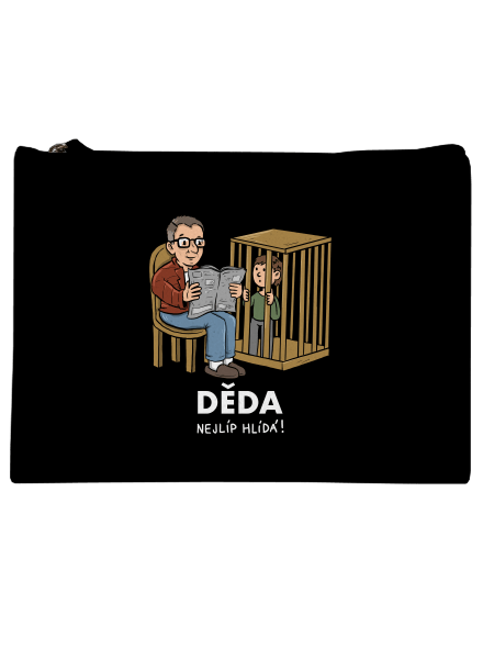 Děda hlídá taštička Black