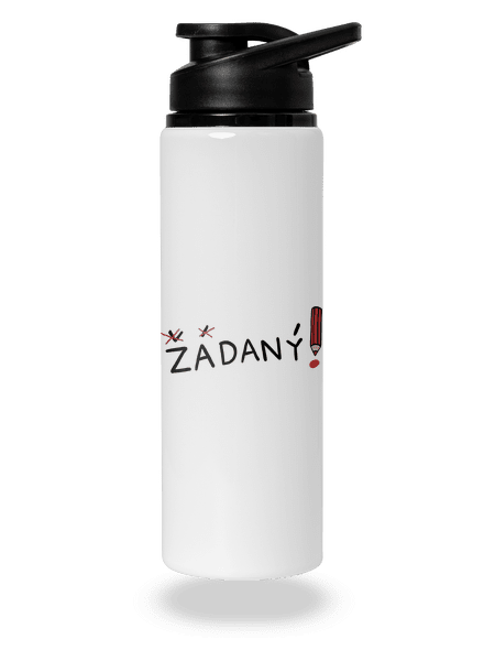 Zadaný a zadaná lahev na vodu White