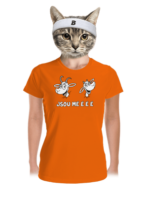 Kozy Jsou méééé dámské sportovní tričko Neon Orange