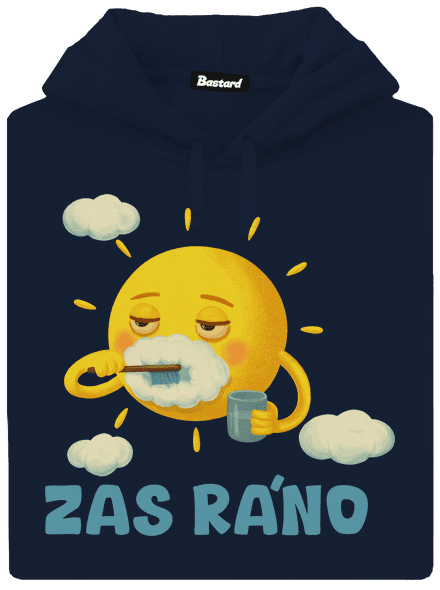 Zas ráno pánská mikina klokanka Navy