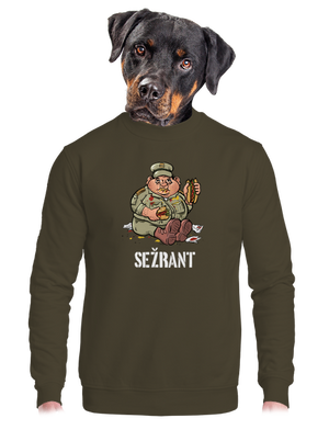 unisex mikina bez kapuce