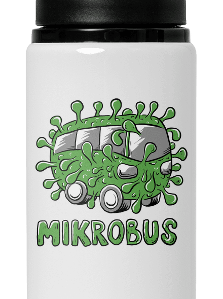 Mikrobus lahev na vodu White