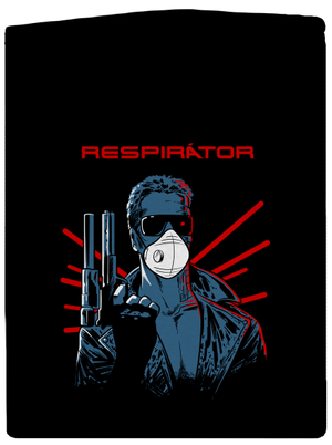 Respirátor pánská mikina na zip Black