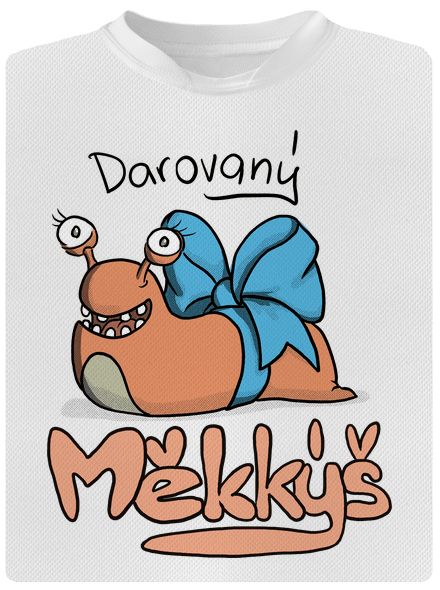 Darovaný měkkýš pánské sportovní tričko White