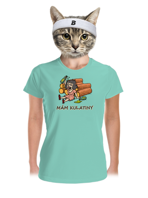 Mám kulatiny dámské sportovní tričko Mint Mal
