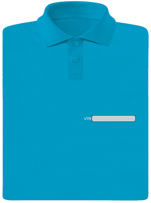 Osobní VIN kód pánská polokošile Blue Atol