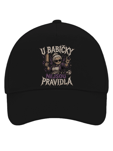 U babičky kšiltovka baseballka Black