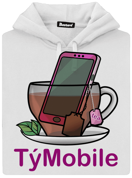 TýMobile dámská mikina klokanka White