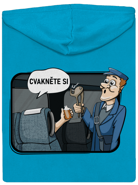 Cvakněte si dámská mikina na zip Blue Atol