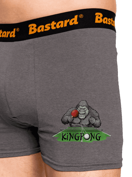 King pong boxerky Gray Melange