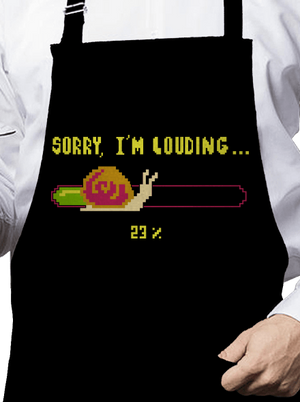 Louding zástěra Black