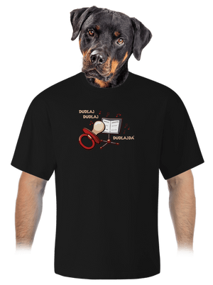 Dudlajdá unisex tričko oversized Black