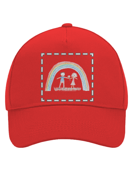 Dětské kresby - nahraj vlastní kšiltovka baseballka Classic Red