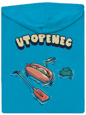 Utopenec dámská mikina na zip Blue Atol