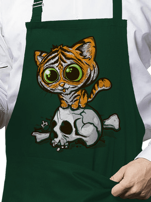 Tygřík zástěra Bottle Green