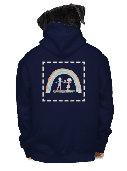 Dětské kresby - nahraj vlastní pánská mikina na zip Navy