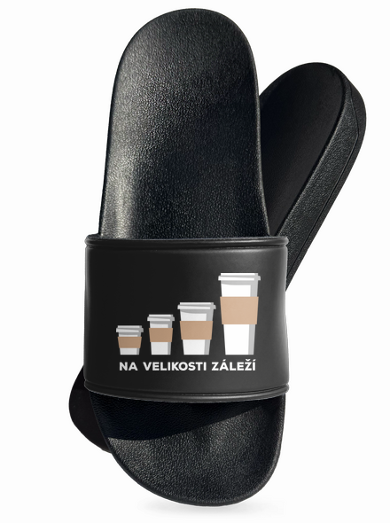 Na velikosti záleží pantofle Black