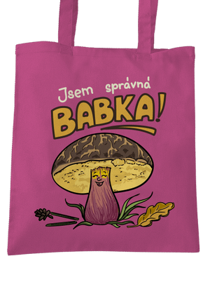 Babka a hříbeček taška Fuchsia